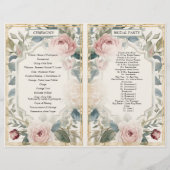 フランスのエレガントフローラピ結婚ンク金ゴールド式 (裏面)