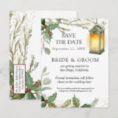 フランスのエレガントフローラブルーヴィンテージ迷惑ジャーナル 案内ポストカード (正面/裏面)