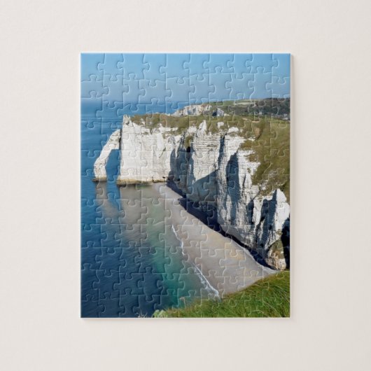 フランスのエレットの有名な崖 ジグソーパズル (縦)