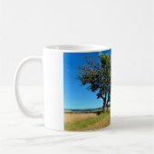 フランスのオークの木と農業 コーヒーマグカップ (左)