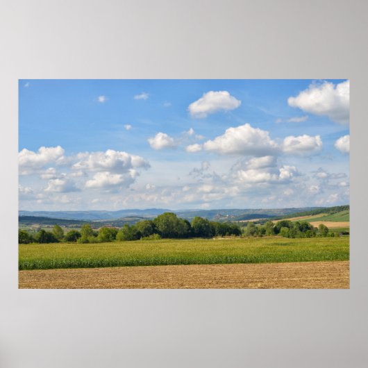 フランスのオーベルニュ山地の地域 ポスター (正面)