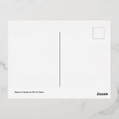 フランスのカイユースシュルメールでの夕日 箔シーズンポストカード (裏面)