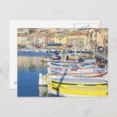 フランスのカシス港 ポストカード (正面/裏面)