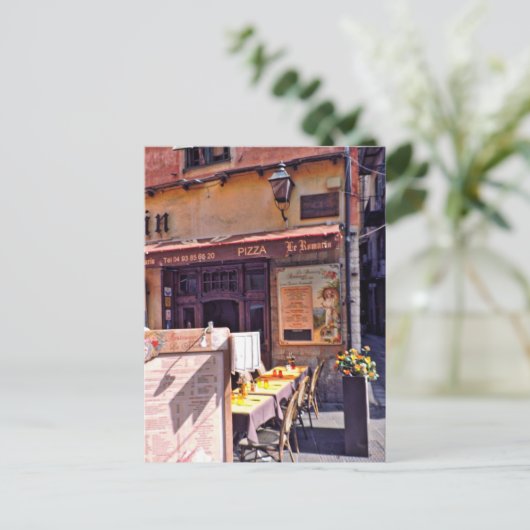 フランスのカフェの風景 ポストカード (スタンド正面)