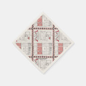 フランスのカフェ スタンダードカクテルナプキン (角)