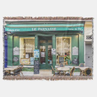 フランスのカフェ:ベルサイユの居心地の良いシーン。 スローブランケット