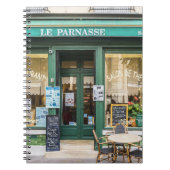 フランスのカフェ:ベルサイユの居心地の良いシーン。 ノートブック (正面)