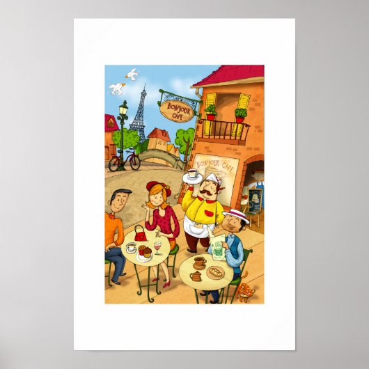 フランスのカフェ ポスター (正面)