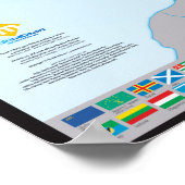 フランスのカルト・デ・ネーションズ ポスター (角)