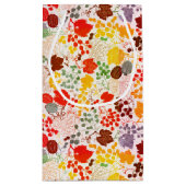 フランスのキスをしたスイートベリーグレープの花のウェディング スモールペーパーバッグ (裏面)