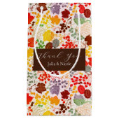 フランスのキスをしたスイートベリーグレープの花のウェディング スモールペーパーバッグ (正面)