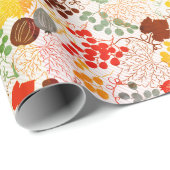 フランスのキスをしたスイートベリーグレープの花のウェディング ラッピングペーパー (ロールコーナー)