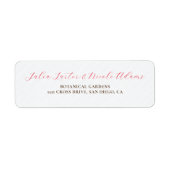 フランスのキスをしたスイートベリーグレープの花のウェディング ラベル (正面)