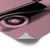 フランスのクラシックカーポップ・アートのアート ポスター (角)