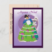 フランスのクリスマスカード1904, Joyeux Noel シーズンポストカード (正面/裏面)