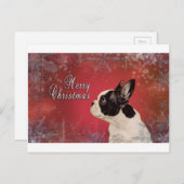 フランスのクリスマスカード シーズンポストカード (正面/裏面)