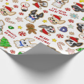 フランスのクリスマスクッキーラッピング紙 ラッピングペーパー (角)