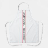 フランスのクリスマスジョユーストライプのヌエル エプロン (正面)