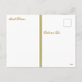 フランスのクリスマスマーケット、ストラスブールの人々 シーズンポストカード (裏面)