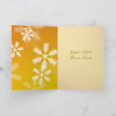 フランスのクリスマス – キャンディー杖、ろうそく、松、コーン シーズンカード (内部)