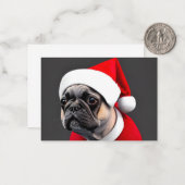 フランスのクリスマス ノートカード (正面/裏面インサイチュ)