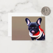 フランスのクリスマス ノートカード (正面/裏面インサイチュ)