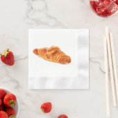 フランスのクロワッサン・ナプキン、ベーカリー・ペストリー・ブリオッシュ 縁ありカクテルナプキン (インサイチュ)