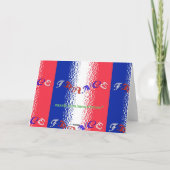 フランスのグリーティングカード カード (裏面)