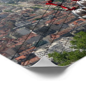 フランスのグルノーブルの上の鋼索性。 ポスター (角)