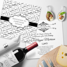 フランスのグルメのディナーパーティー誕生日