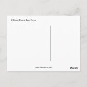 フランスのケーンにある聖エティエンヌ教会 ポストカード (裏面)