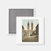 フランスのケーンにある聖エティエンヌ教会 マグネット (正面/裏面)