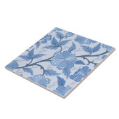 フランスのコテージブルーペリウィンクルフローラ タイル (側面)