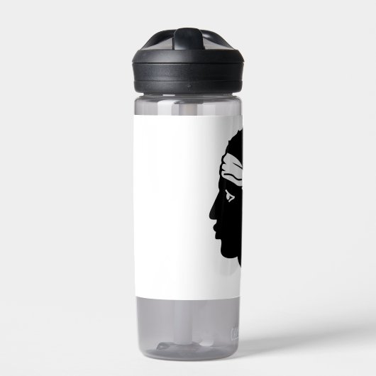 フランスのコルシカ国旗を持つウォーターボトル ウォーターボトル (正面)