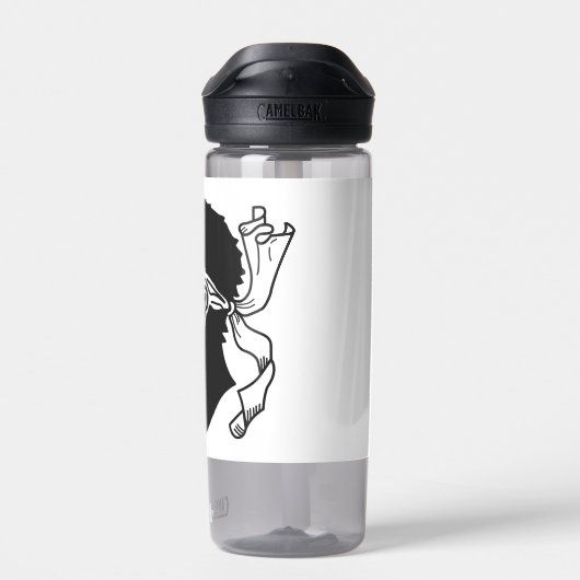 フランスのコルシカ国旗を持つウォーターボトル ウォーターボトル (背面)