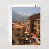 フランスのコルシカ島ハガキCalvi Town ポストカード (正面/裏面)