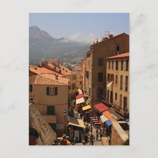 フランスのコルシカ島ハガキCalvi Town ポストカード (正面)
