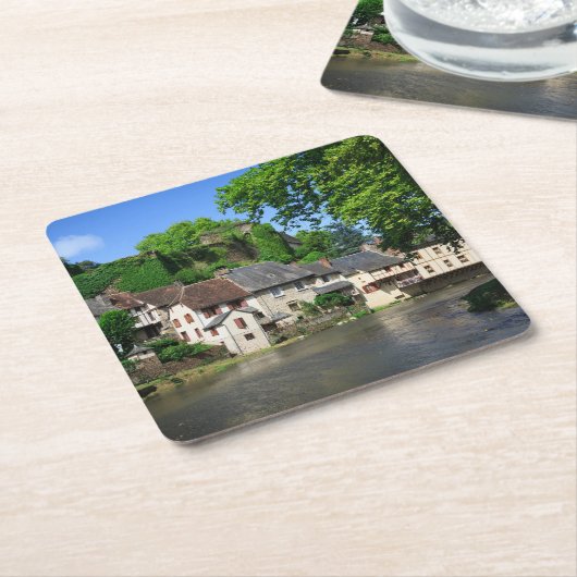 フランスのコースターのSegur le館 スクエアペーパーコースター (アングル)