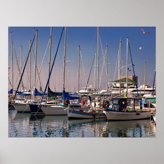 フランスのゴルフアン港 ポスター (正面)