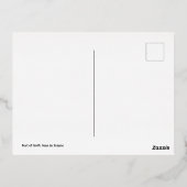 フランスのゴルフアン港 箔シーズンポストカード (裏面)