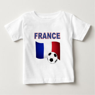 フランスのサッカーのフットボールのワールドカップ2010年 ベビーTシャツ