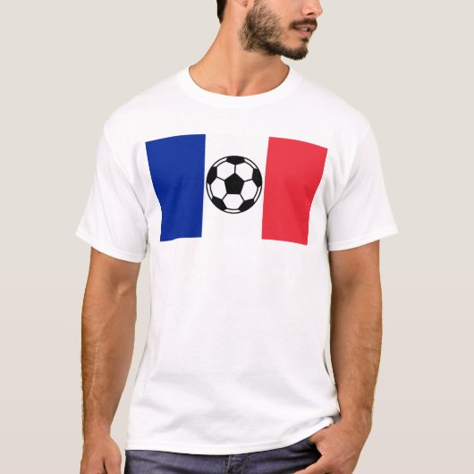 フランスのサッカーの国家 Tシャツ (正面)