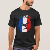 フランスのサッカーチーム選手フランスのサッカーチームフランス Tシャツ (正面)