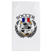 フランスのサッカー2016ファンのギア スモールペーパーバッグ (裏面)