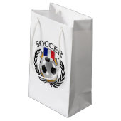 フランスのサッカー2016ファンのギア スモールペーパーバッグ (裏面アングル)