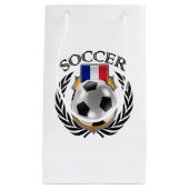 フランスのサッカー2016ファンのギア スモールペーパーバッグ (正面)