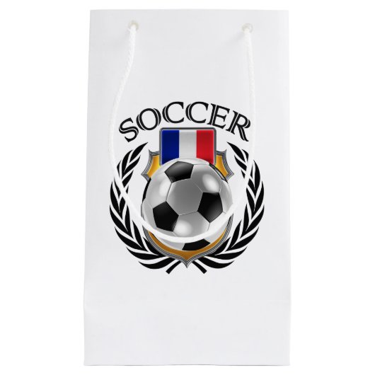フランスのサッカー2016ファンのギア スモールペーパーバッグ (正面)