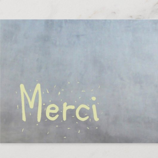 フランスのサンキューカードメルシ。 サンキューカード