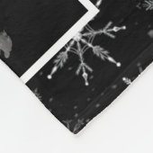 フランスのサンタの帽子にブルドッグパピースインフリースブランケット フリースブランケット (角)