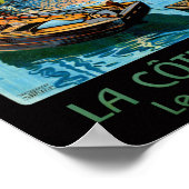 フランスのサンマロがヴィンテージ旅行のポスターを復元 ポスター (角)